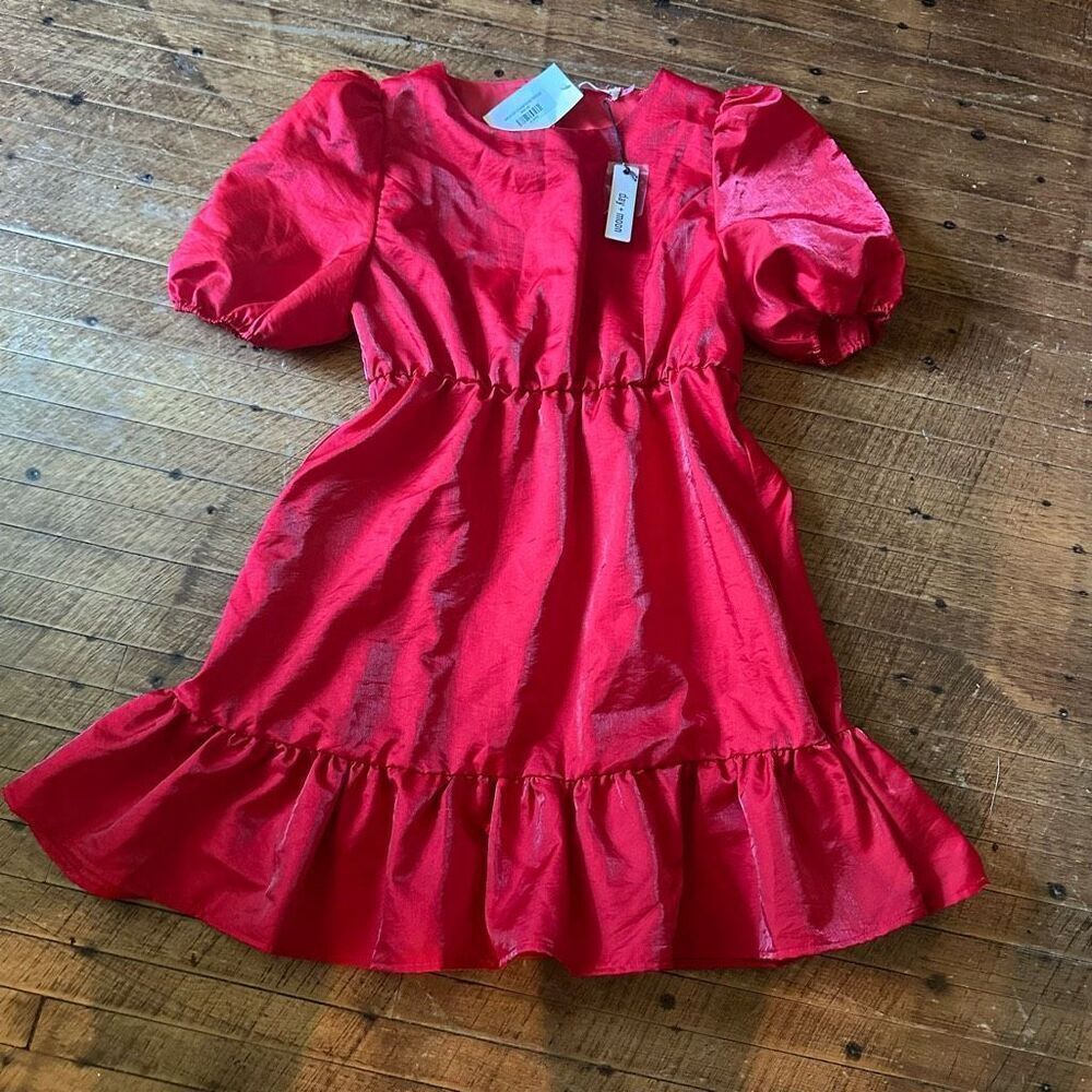 Day + Moon Walk of Champions ruffle party M mini dress
